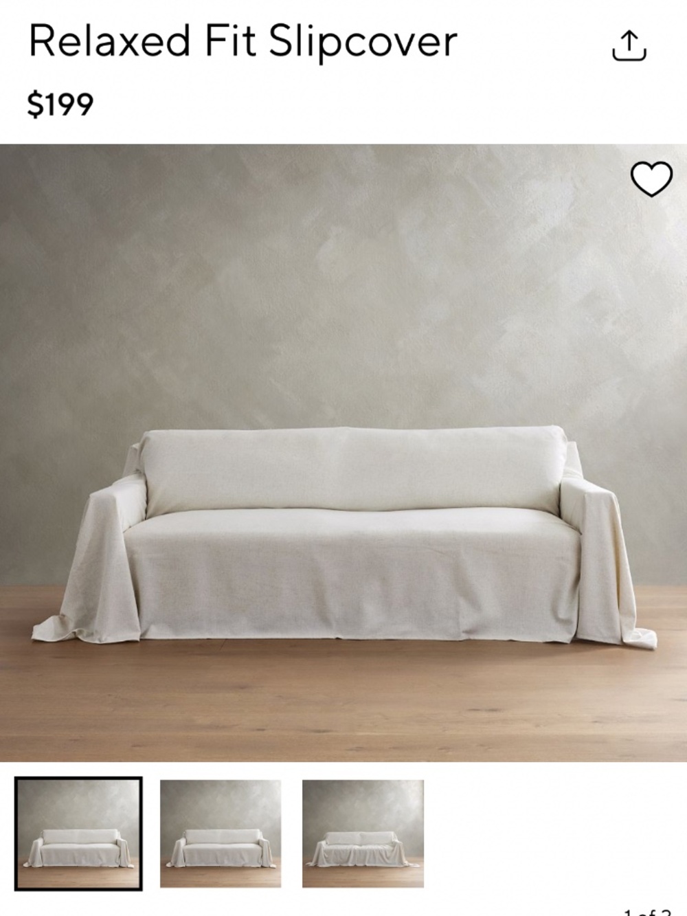 Pottery Barn Grand Sofa slipcover